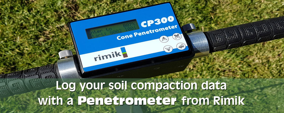 CP300 Cone Penetrometer - Log your soil compaction data with a Penetrometer from Rimik. 